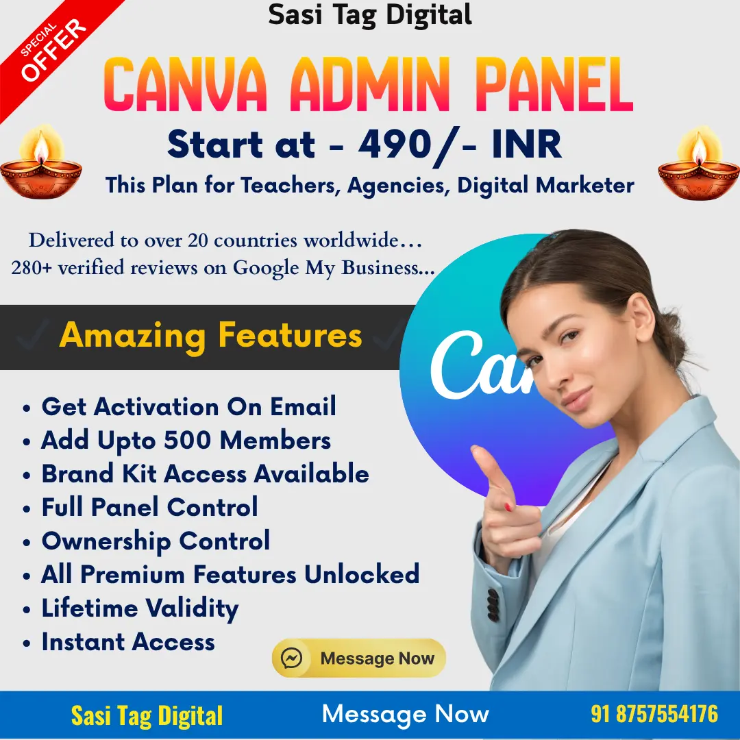 Canva Admin Panel Price at 290 Only