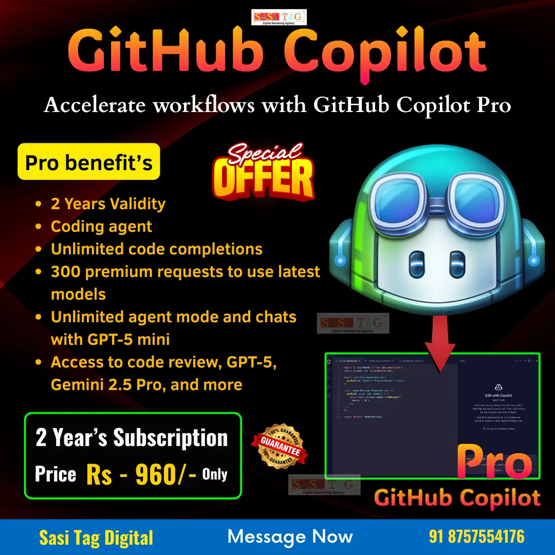 GitHub Copilot Pro with 2 Years Validity