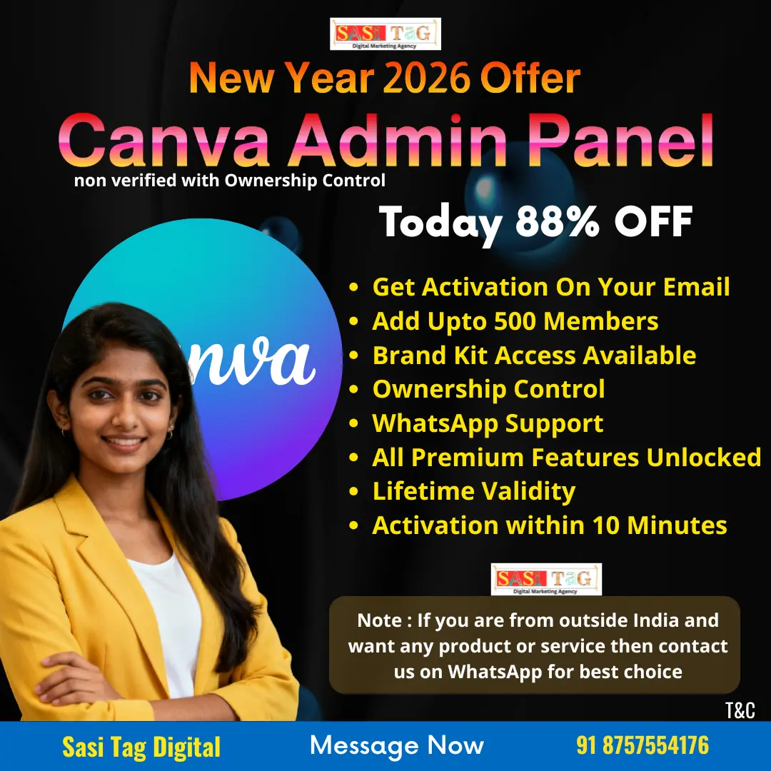 Canva Admin Panel with 88% OFF