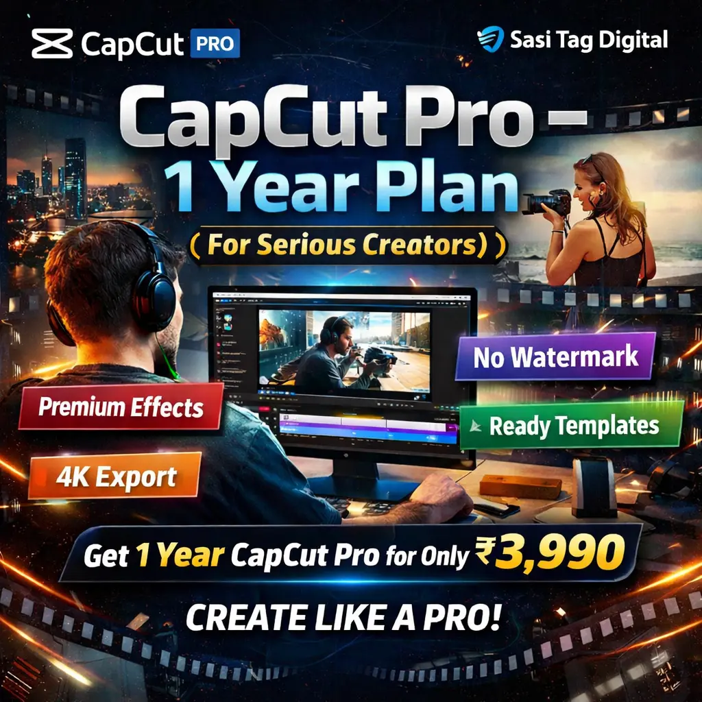 CapCut Pro 1 Year Plan for iOS PC Android