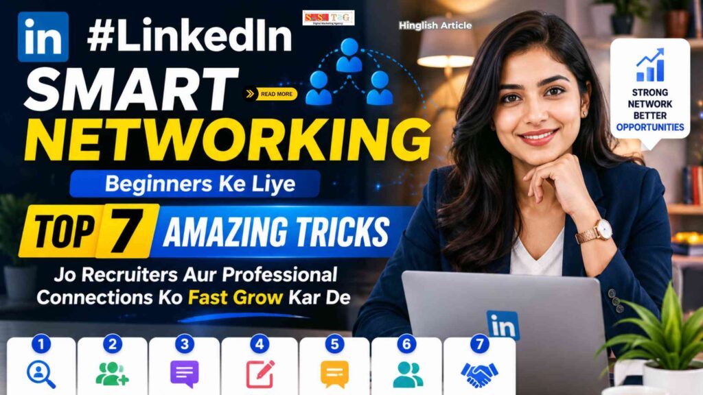 #LinkedIn Networking Beginners Ke Liye Top 7 Amazing Tricks Jo Recruiters Aur Professional Connections Ko Fast Grow Kar De  (In Hindi)